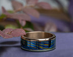 POSAN Men's Wide-Band Double-Layer Ring